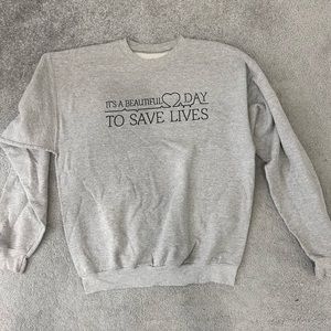 Greys anatomy crew neck